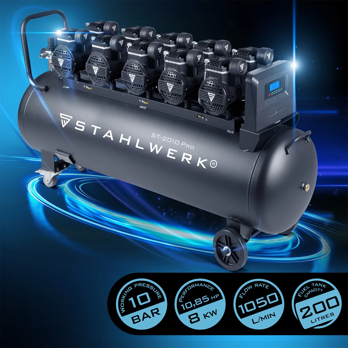 Compresor de aer comprimat STAHLWERK ST 2010 Pro - 10 bar [2]