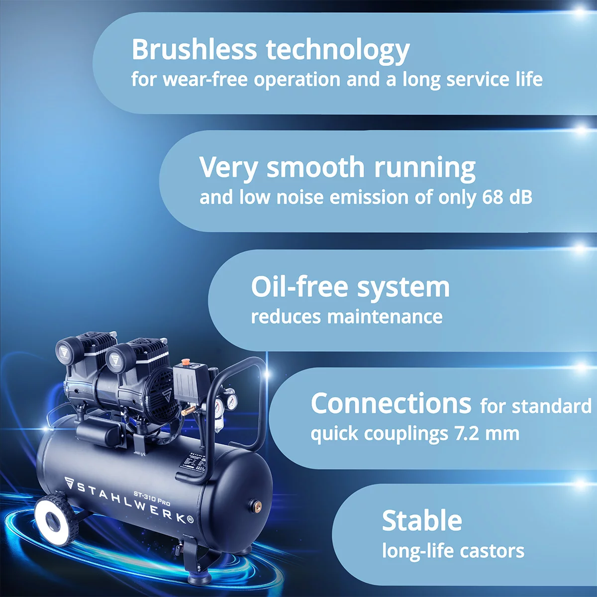 Compresor de aer comprimat STAHLWERK ST 310 Pro presiune ieșire 10 bar [5]