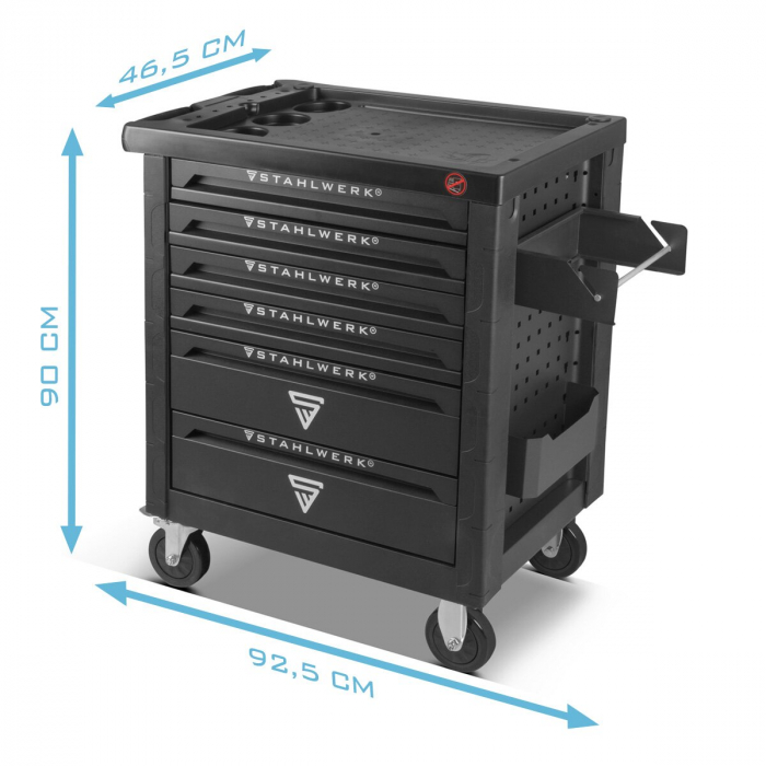 Dulap de scule 160 piese cu 6 sertare Stahlwerk [9]