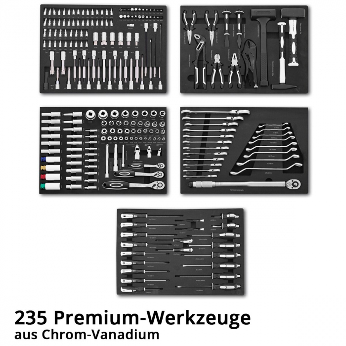 Dulap scule STAHLWERK SHARK echipat cu 235 de scule [3]