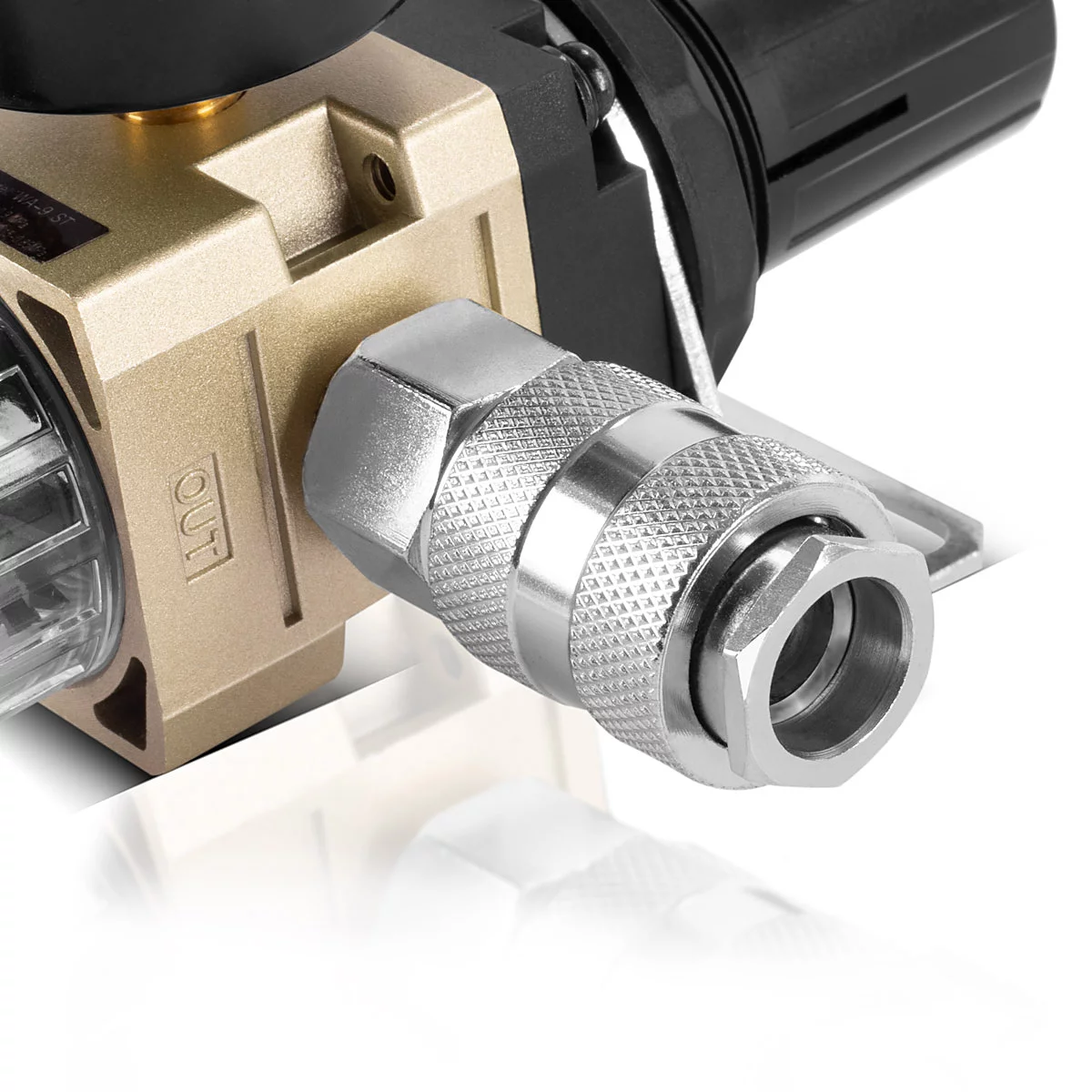 Filtru de aer WA-9 ST de până la 9 bar Unitate de întreținere a aerului comprimat cu cuplare cu eliberare rapidă de 1/4" și funcție de reducere a presiunii pentru compresoare de aer [3]