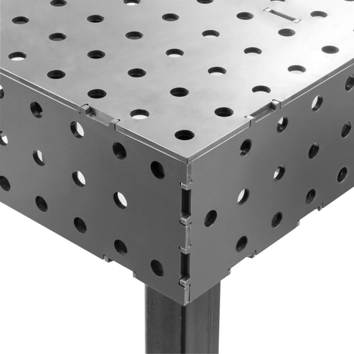 Masă de sudură 3D STAHLWERK WT-100 3D ST cu capacitate de încărcare de 1.000 kg, sistem de găuri D16 și blat de lucru de 6 mm 100 x 80 cm, kit DIY pentru masă de asamblare auto-sudură din oțel carbon [7]