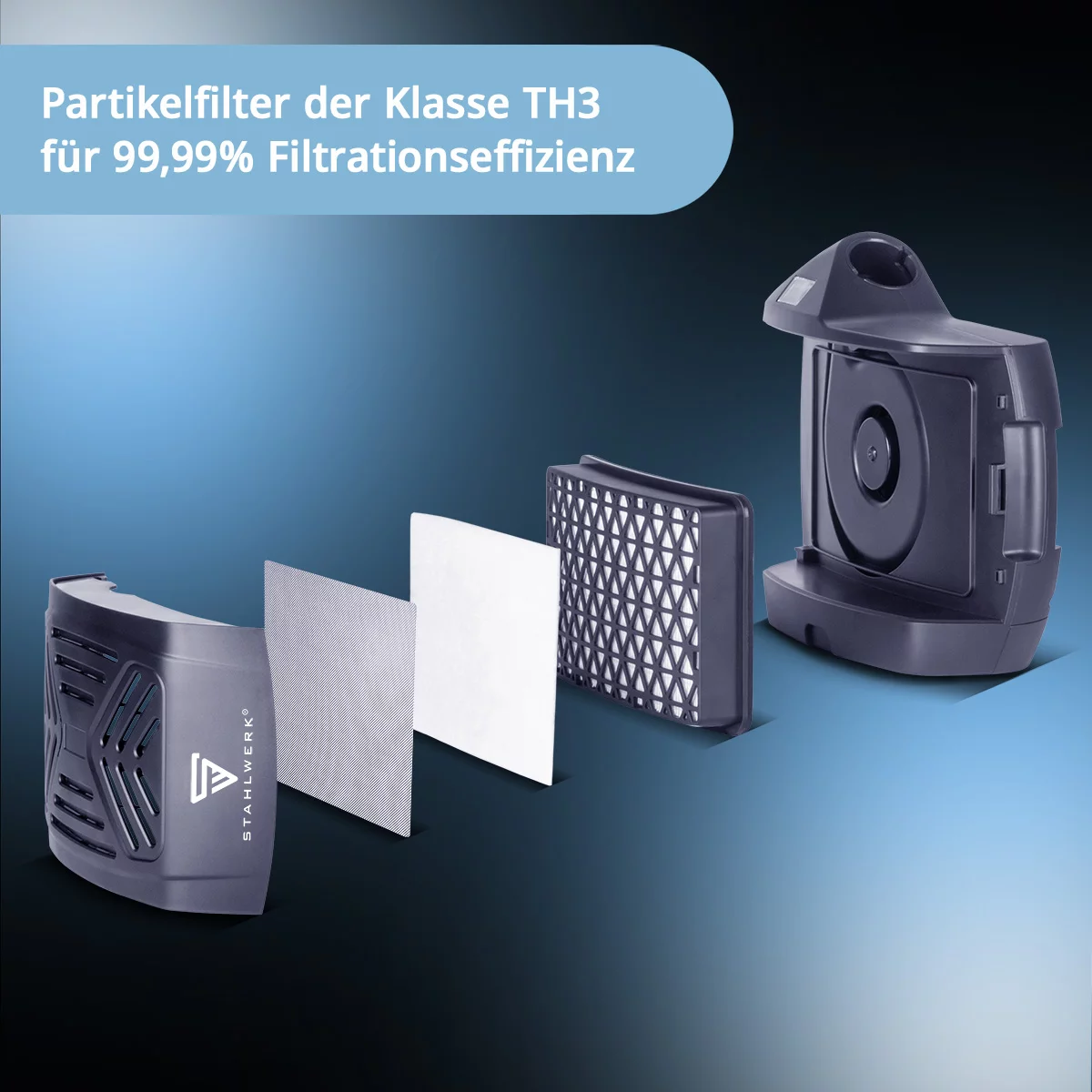 Masca de sudura automata cu filtru aer Booster Air Stahlwerk [11]