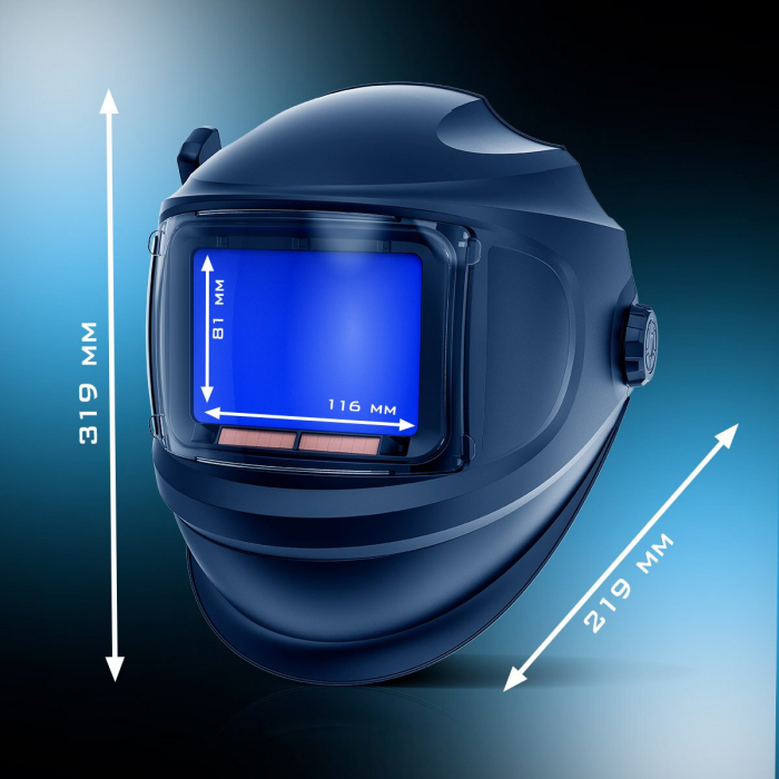 Masca de sudura automata STAHLWERK MASTER 3-în-1 cu telecomanda, vizor pliabil, reproducere a culorilor adevărate, memorie de lucru, întunecare automată DIN 4 la DIN 14 și clasa optică 1/1/1/1 [6]