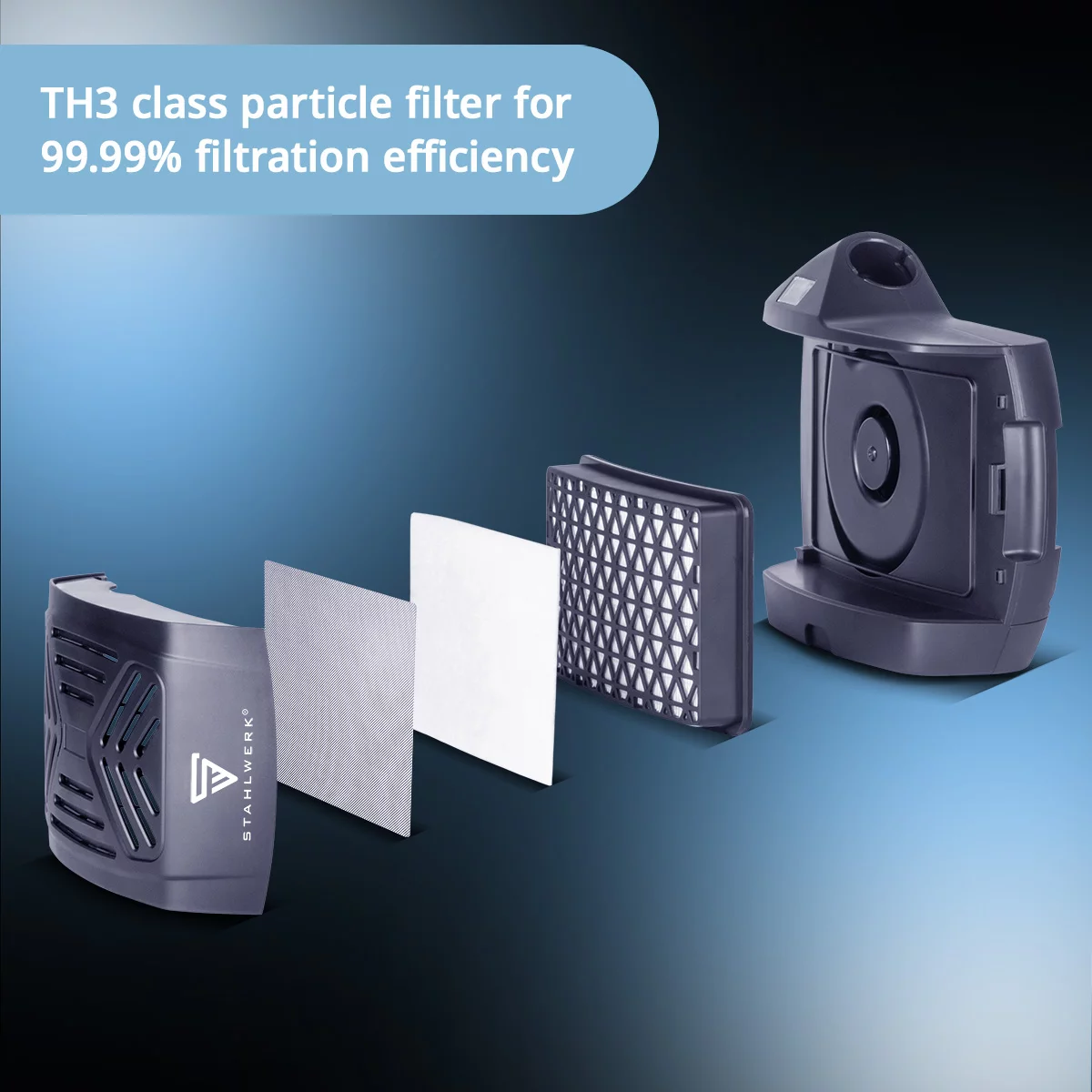 Masca de sudura cu filtru aer Master Air Stahlwerk [8]