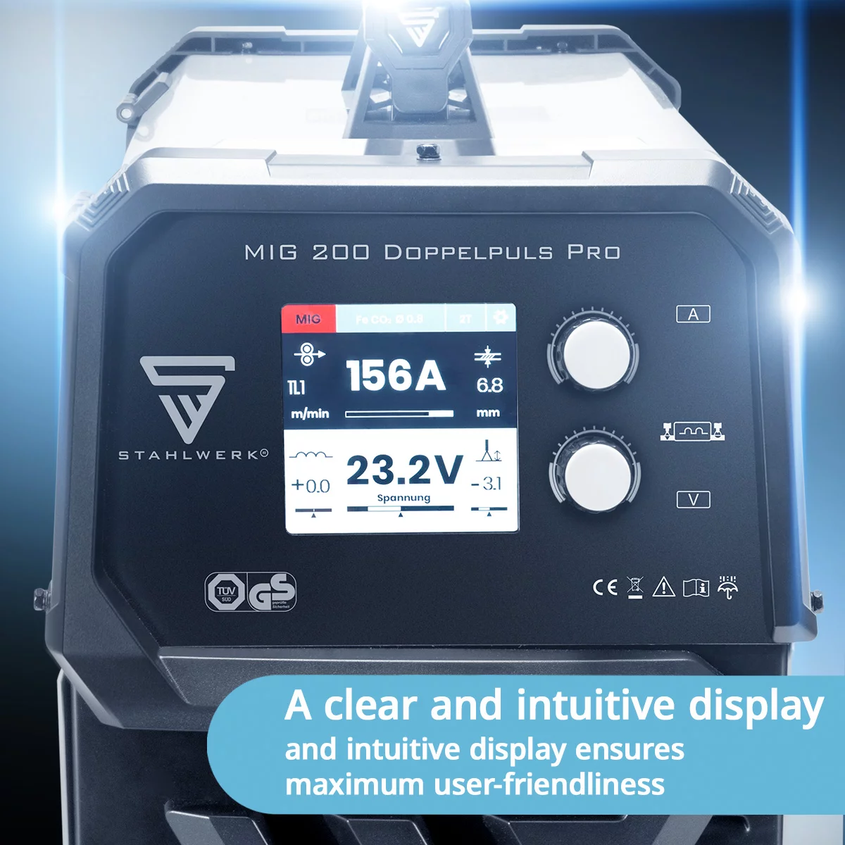 Pachet complet de sudura MIG Doppelpuls 200 Stahlwerk [7]