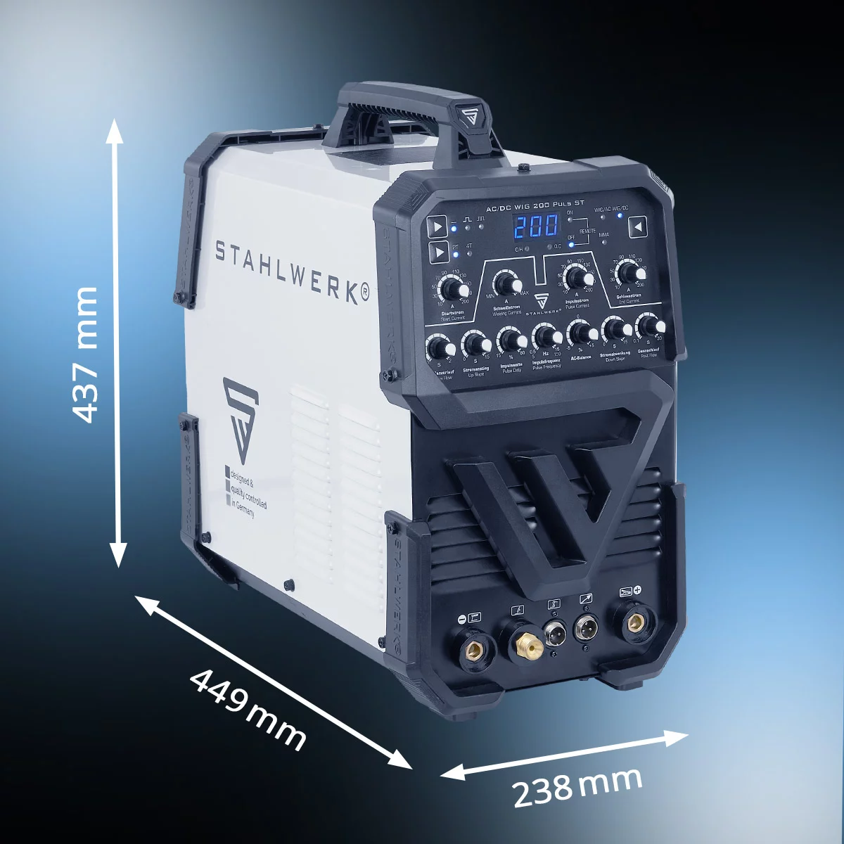 Pachet complet pentru sudura aluminiului AC/DC 200 Puls Stahlwerk [4]