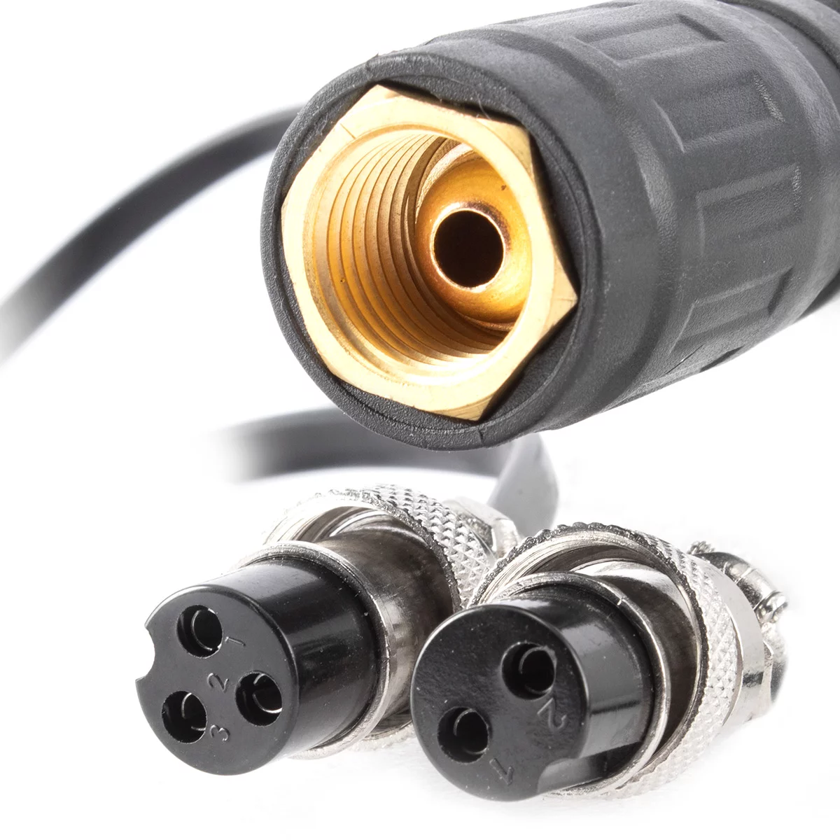 Pistolet de sudură TIG STAHLWERK WP-26 FR cu pachet de furtun de 5 metri până la 200 A cu telecomandă, răcit cu gaz, 2-poli/3-poli, extrem de flexibil, mâner ergonomic [7]