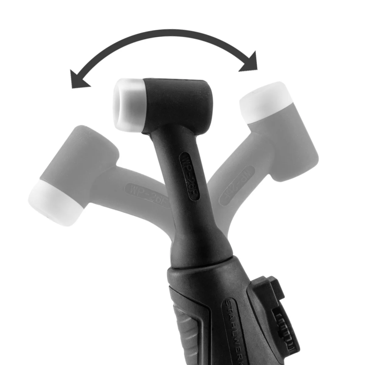 Pistolet de sudură TIG STAHLWERK WP-26 FR cu pachet de furtun de 5 metri până la 200 A cu telecomandă, răcit cu gaz, 2-poli/3-poli, extrem de flexibil, mâner ergonomic [8]