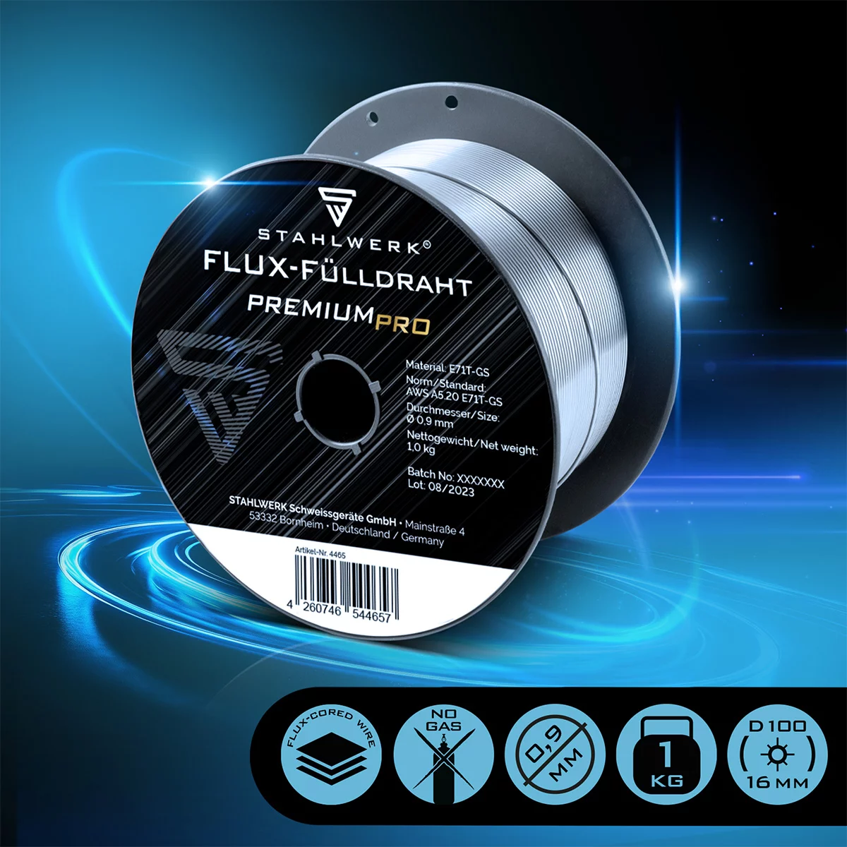 Sarma sudura cu flux 1.0 mm rola 1.0 kg - pentru sudura fara gaz [3]