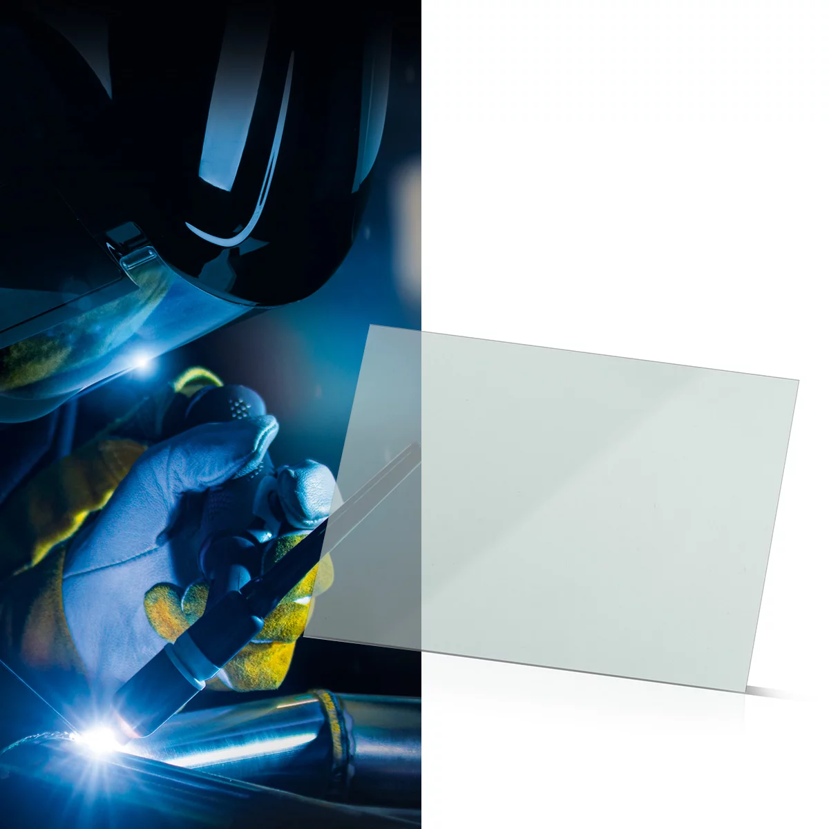 Set de 6 lentile pentru cască de sudură STAHLWERK BOOSTER | lentile de schimb pentru interior și exterior | sticlă de siguranță pentru sudură | sticlă vizieră | sticlă de siguranță conform EN ISO 1632 [6]