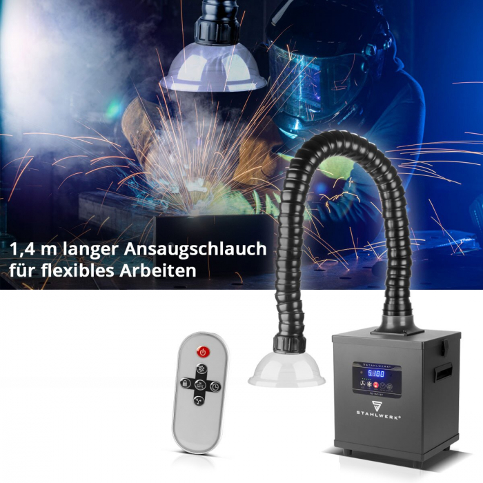 Unitate de extracție a fumului STAHLWERK FE-150 ST cu filtru triplu și sistem de extracție de 150 W [5]
