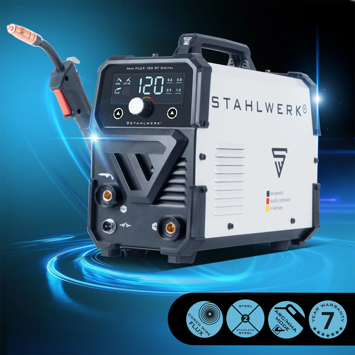 Aparat de sudura Digital Mini Flux 120 Stahlwerk pachet [1]