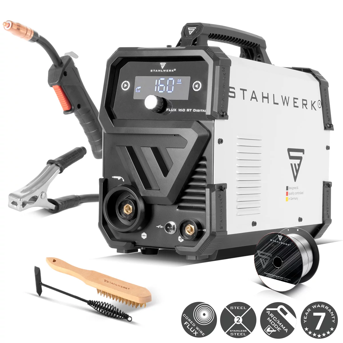 Aparate de sudura MIG-MAG - Aparat de sudura Digital Flux 160 Stahlwerk