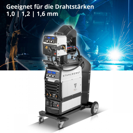 Aparat de sudura MIG MAG 400 Pro Invertor IGBT complet sinergic, racit cu apa, cu 400 A si functie de impuls Sistem de sudura combinat 3-in-1 MIG MAG | MMA | Lift-TIG [4]