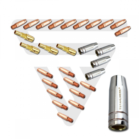 Aparat de sudura STAHLWERK MIG MAG 200 Pro complet sinergic cu functie de impuls si dublu impuls, cu pistolet pentru aluminiu [9]