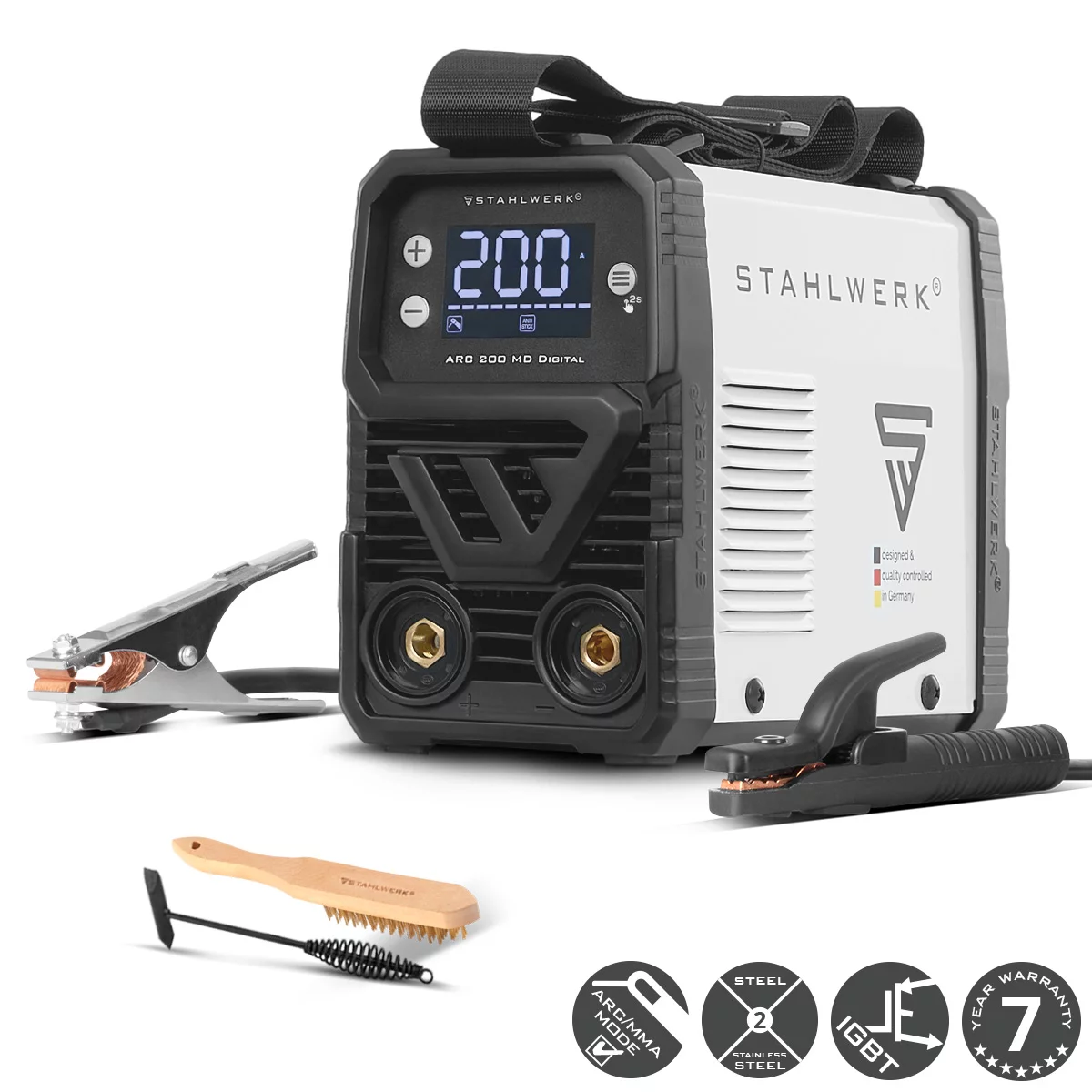 Aparate sudura MMA - Aparat de sudura tip invertor ARC 200 MD Stahlwerk Digital