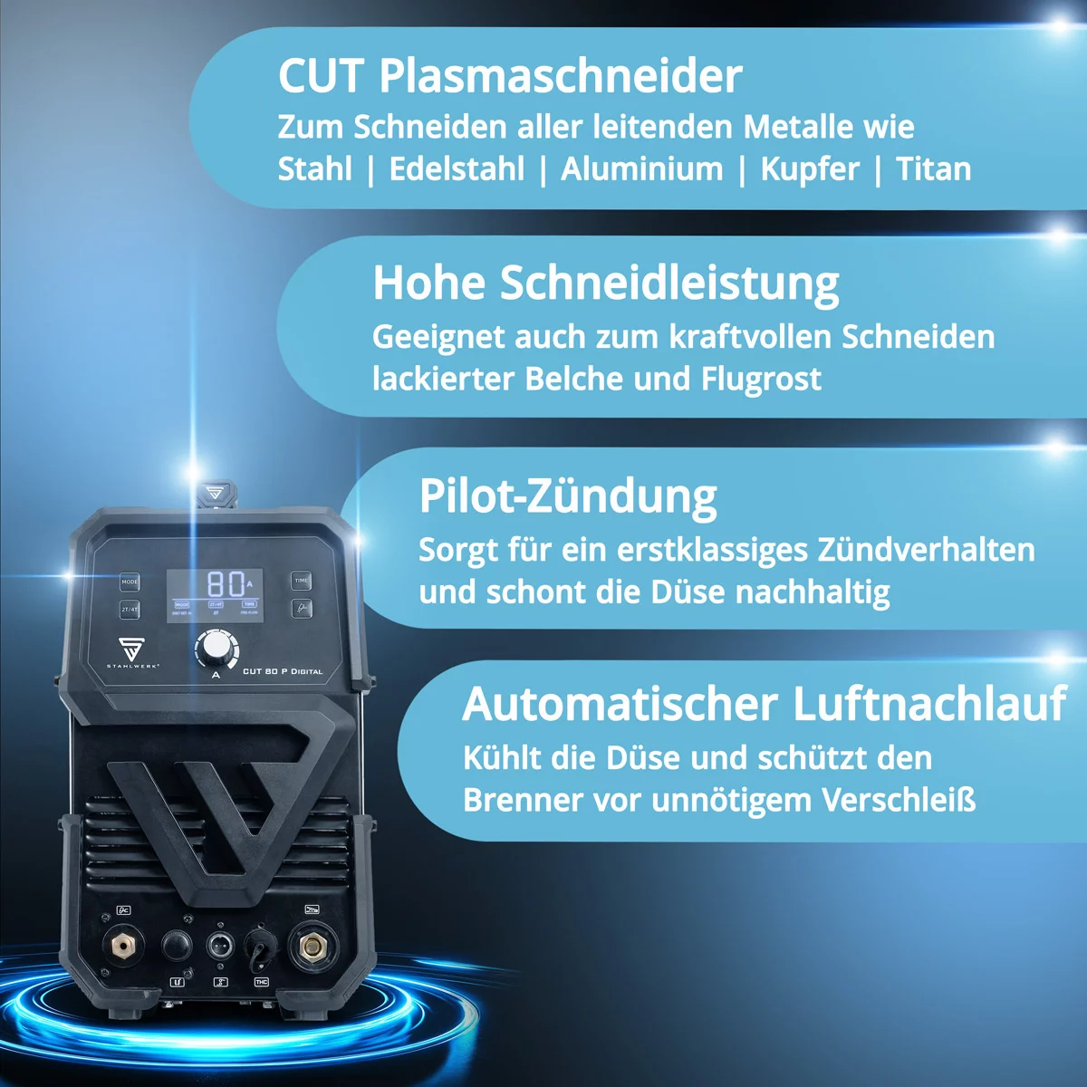 Aparat de taiere cu plasma profesional CUT 70 P Stahlwerk 25 mm - Stahlwerk [6]