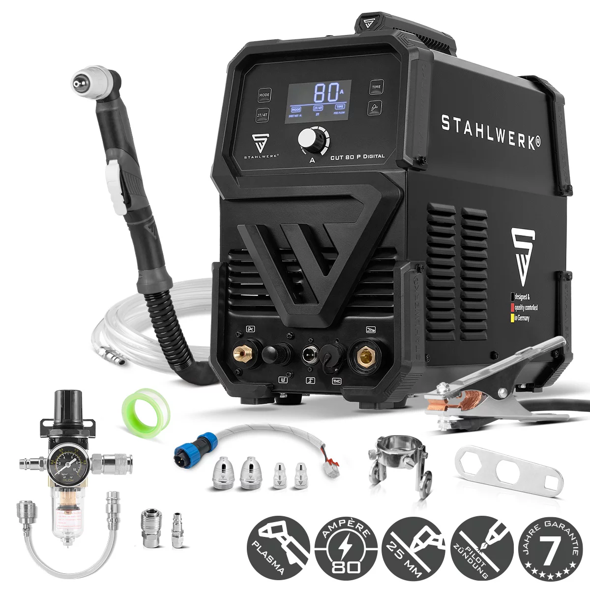 Aparate de taiere cu plasma - Aparat de taiere cu plasma profesional CUT 70 P Stahlwerk 25 mm - Stahlwerk