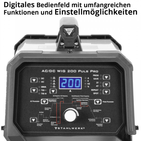Aparat sudura aluminiu profesional AC/DC 200 Pulse D Stahlwerk [4]