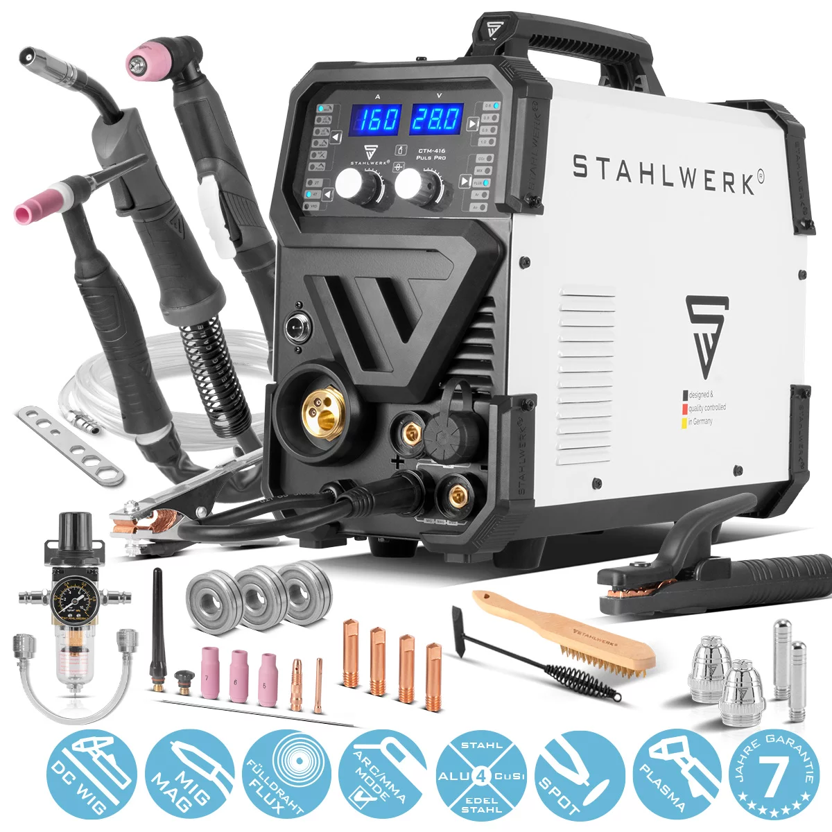 Aparate multifunctionale - Aparat sudura multifunctional Stahlwerk CTM 416 puls  MIG/TIG/MMA/CUT