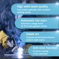 Aparat sudura multiproces Stahlwerk CTM-250 ST  200A TIG + MIG / MAG + MMA + 50A CUT / Plasma [7]