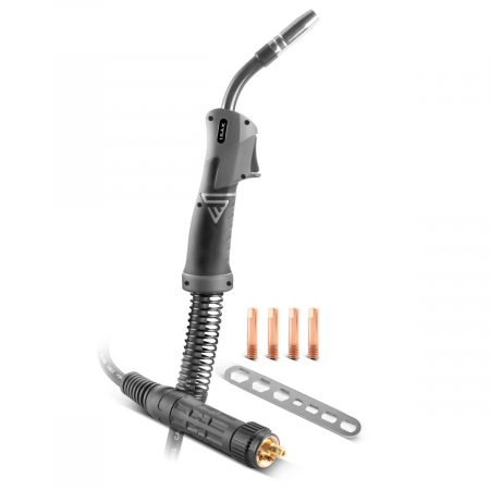 Aparat sudura profesional cu 4 role av. STAHLWERK MIG/MAG 200 Puls Pro Full Syergic multifunctional 5 in 1, cu pistolet pentru aluminiu si consumabile [13]