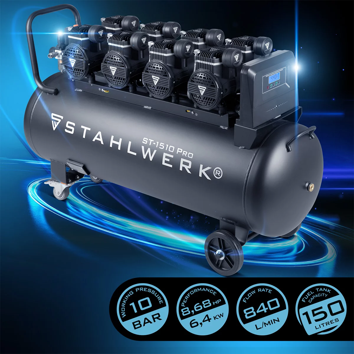 Compresor de aer comprimat STAHLWERK ST 1510 Pro - 10 bar [1]
