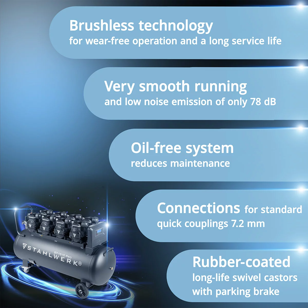 Compresor de aer comprimat STAHLWERK ST 1510 Pro - 10 bar [2]