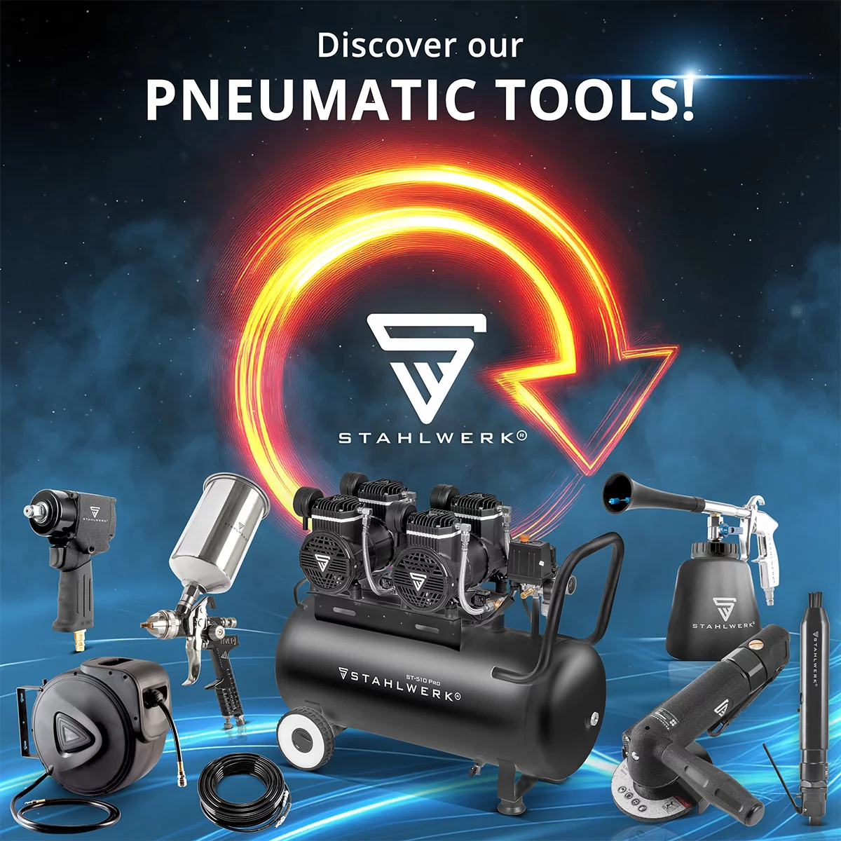 Compresor de aer comprimat STAHLWERK ST 310 Pro presiune ieșire 10 bar [12]