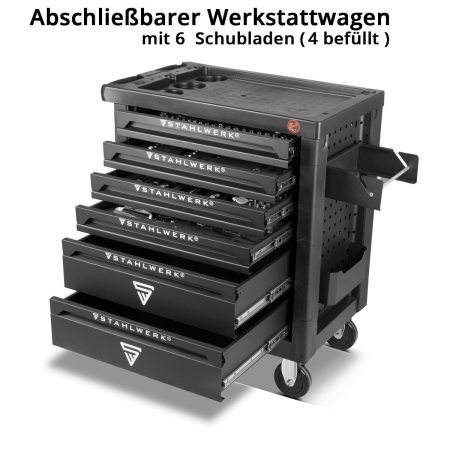 Dulap de scule 160 piese cu 6 sertare Stahlwerk [2]