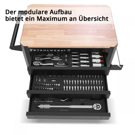 Dulap Scule STAHLWERK CROW echipat cu 235 de scule [2]