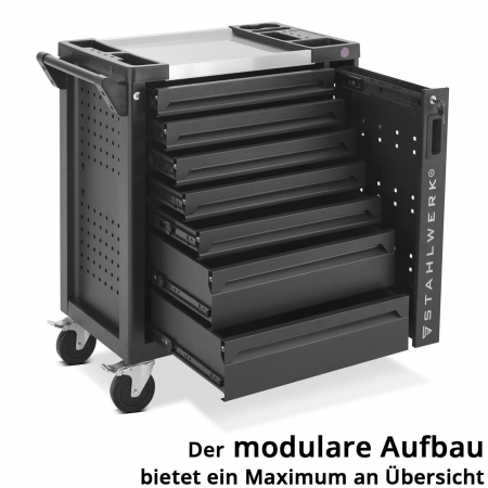 Dulap scule STAHLWERK PHOENIX echipat cu 262 de scule [2]