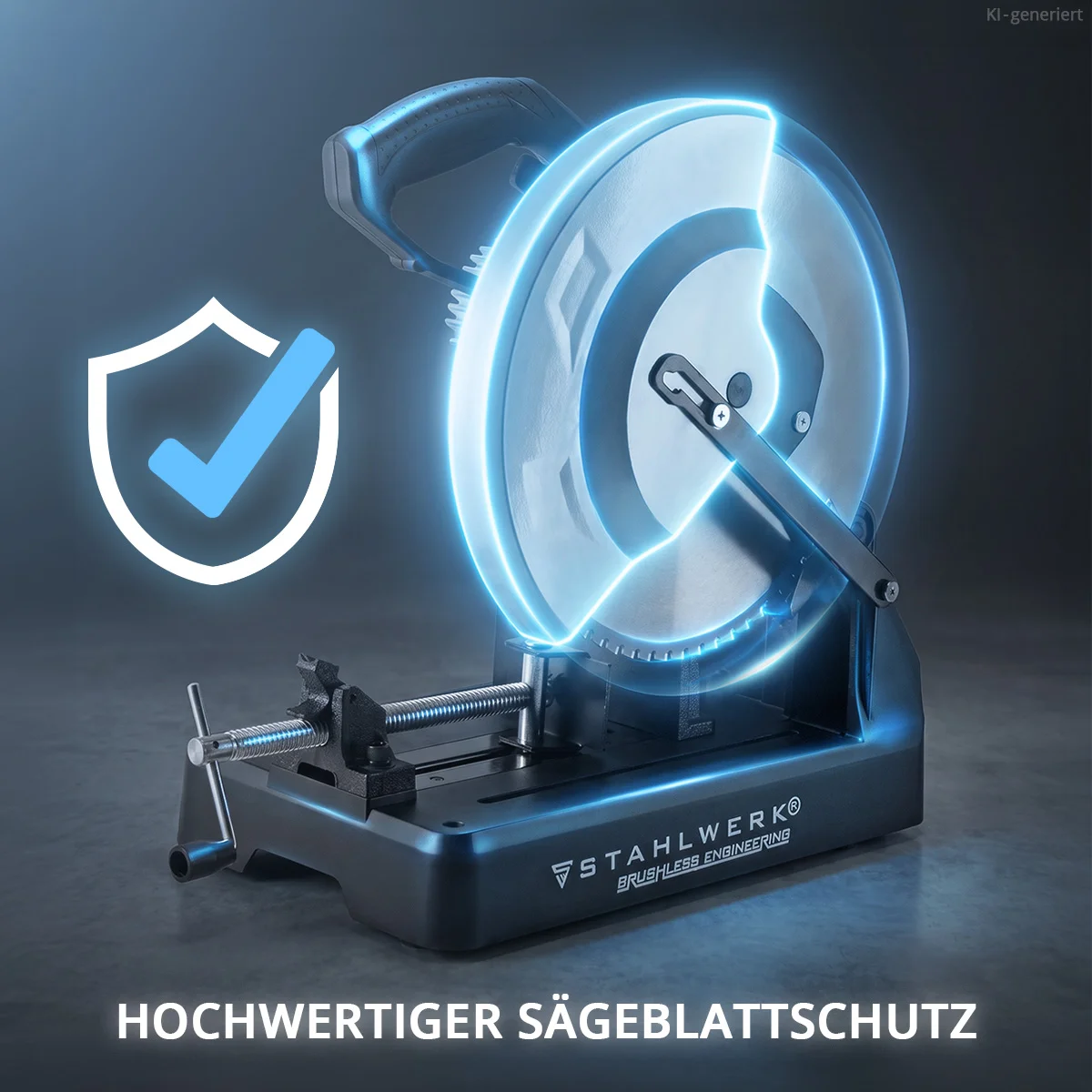 Fierastrau pentru taiere metal STAHLWERK MT-35 ST | 3.500 W | Disc 355 mm | 700–1.300 rpm | Motor Brushless | Afisaj LCD | Unghi de taiere 0–45° | Pentru otel, aluminiu, lemn si plastic [3]
