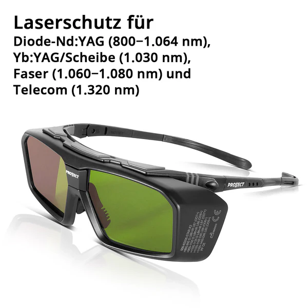 Ochelari de protecție laser Protect Starlight X2 | Ochelari laser | Protecție a ochilor conform DIN EN 207 pentru lucrul cu lasere cu un interval de lungimi de undă de 800 - 1.320 Nm [1]
