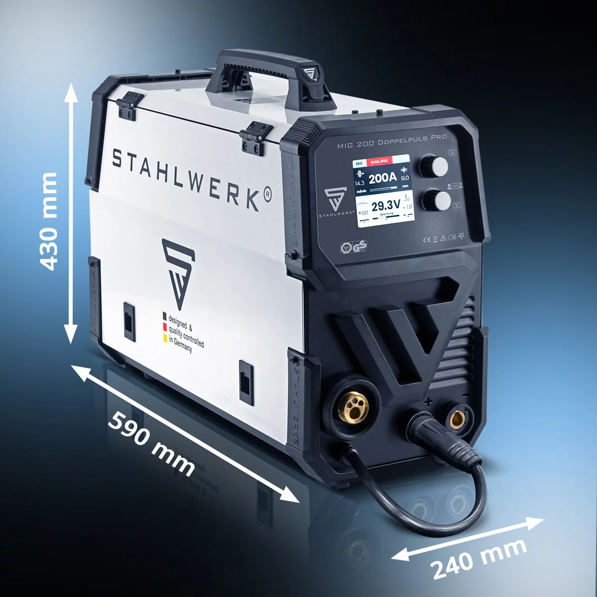 Pachet complet de sudura MIG Doppelpuls 200 Stahlwerk [3]