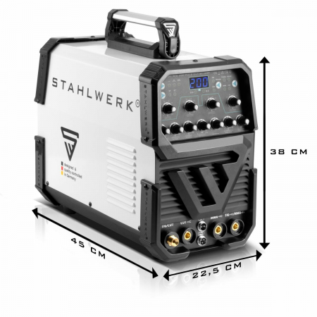 Pachet complet sudura si taiere AC/DC 200 Pulse+Plasma Stahlwerk [7]