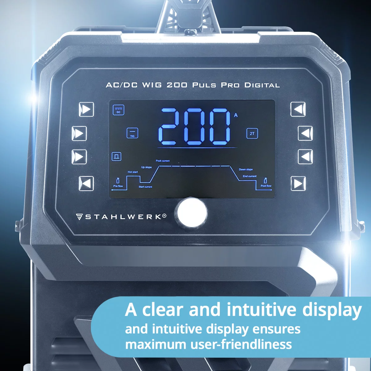 Pachet profesional complet pentru sudura aluminiului AC/DC 200 Puls Pro Digital Stahlwerk [3]
