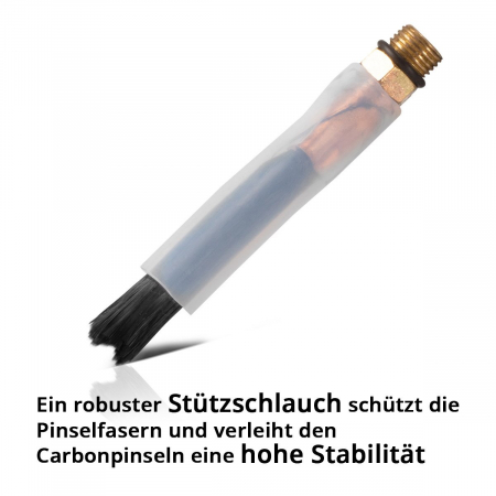 Perie din fibră de carbon STAHLWERK | Perie de cărbune pentru echipamente de curățare suduri, echipamente de pasivare, echipamente de decapare și echipamente electrolitice cu pompă integrată [4]