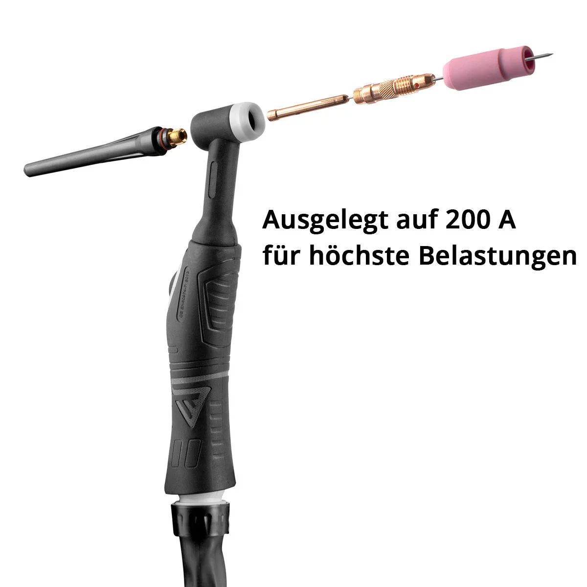 Pistolet de sudură TIG STAHLWERK WP26F/ 3 m, conector Euro și cap flexibil pentru aparate de sudură MIG MAG cu functia LIFT TIG [4]