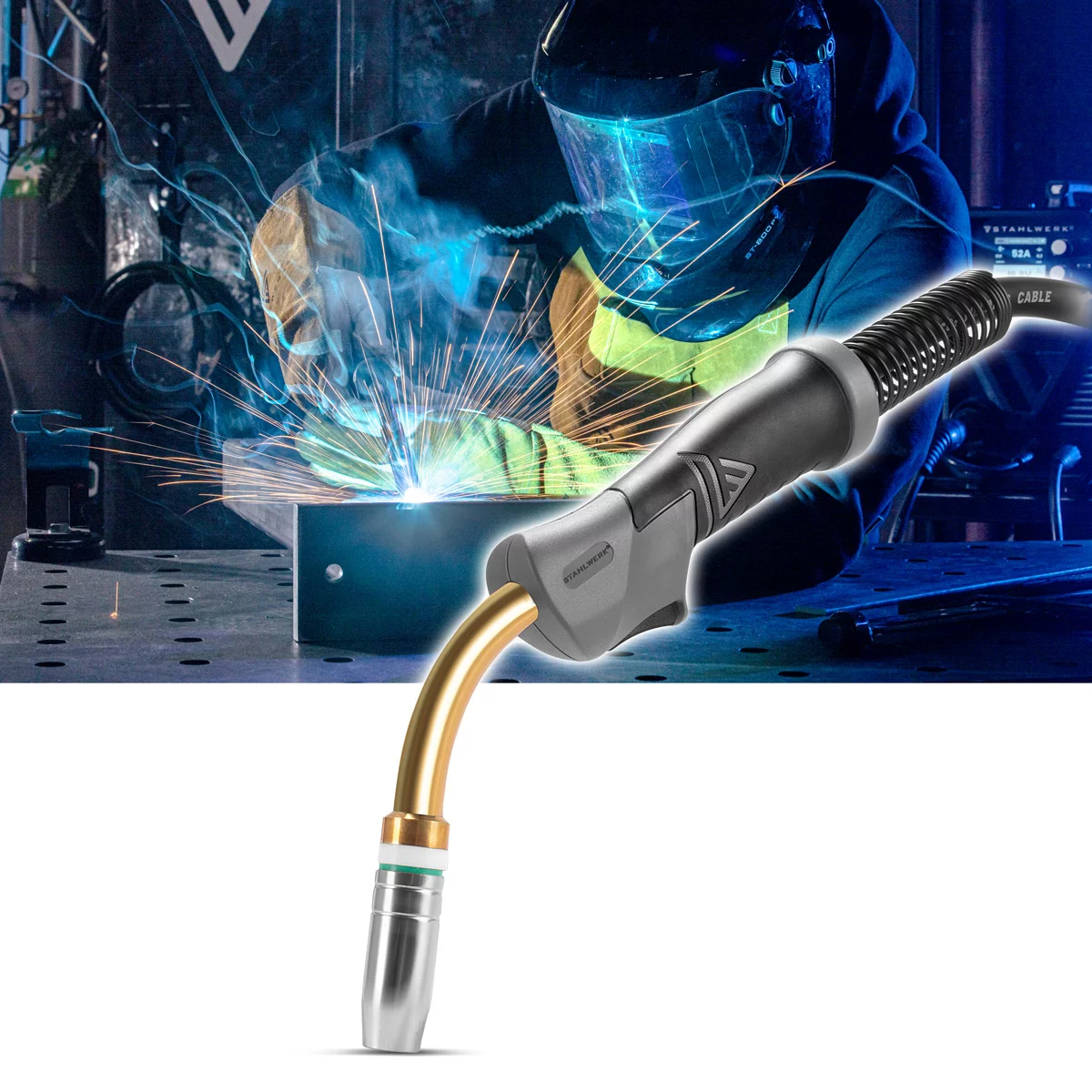 Pistolet sudura MIG/MAG 250 A Stahlwerk de 4 mtr [1]