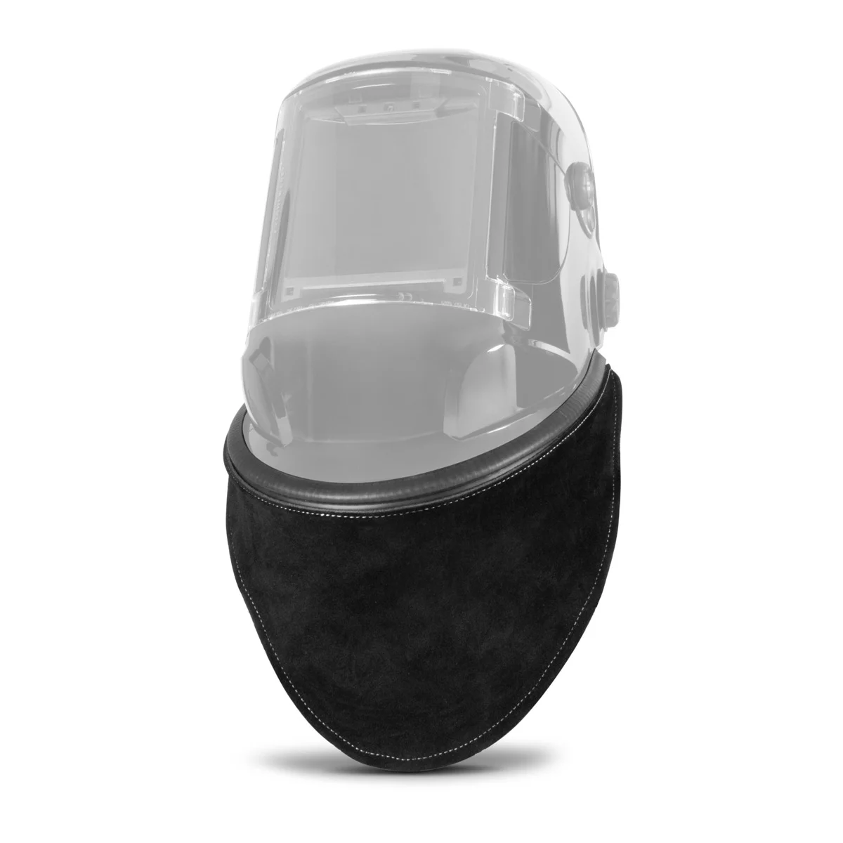 Protecție de gât și piept din piele STAHLWERK pentru căști de sudură | Protecție universală împotriva stropirii, scânteilor și UV | Ușor de montat | Manopera de înaltă calitate | Fixare prin clipsare/ [1]