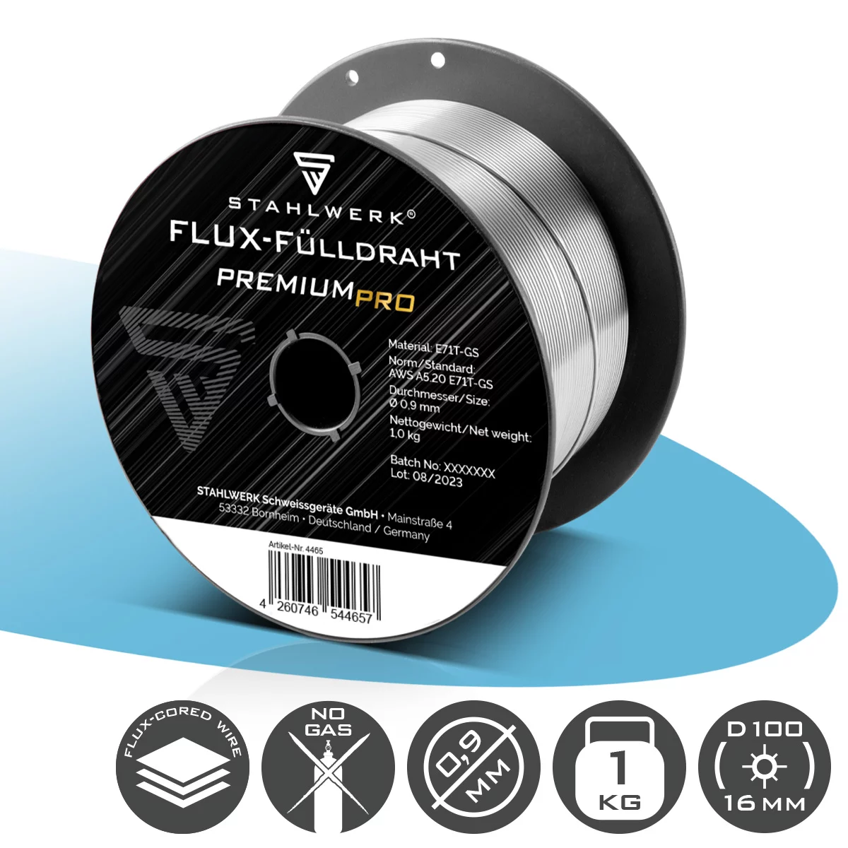 Sarma sudura, baghete TIG, electrozi sudura - Sarma sudura cu flux 1.0 mm rola 1.0 kg - pentru sudura fara gaz