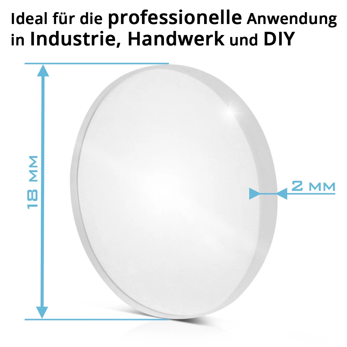 Set de 5 lentile de protecție laser STAHLWERK 18 x 2 mm Accesorii profesionale pentru torțe de sudură cu laser | Echipamente de sudură cu laser [2]