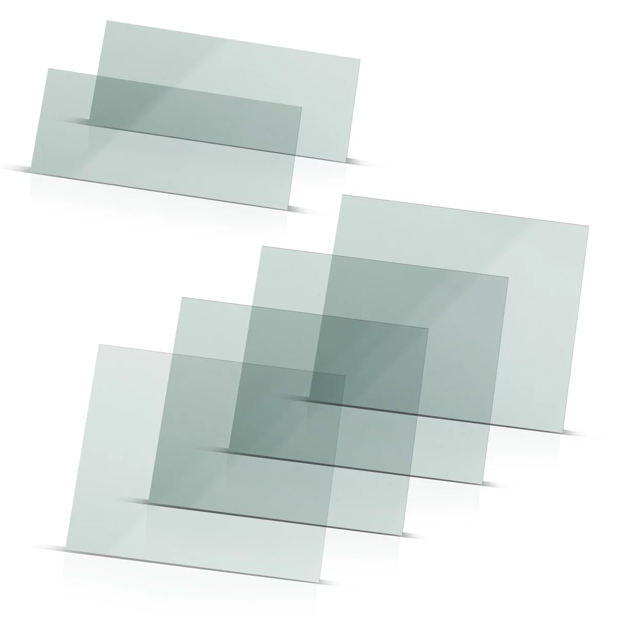 Set de 6 geamuri pentru cască de sudură STAHLWERK | lentile de schimb pentru interior și exterior | sticlă de siguranță pentru sudură | sticlă vizieră | sticlă de siguranță conform EN ISO 16321 | lent [1]