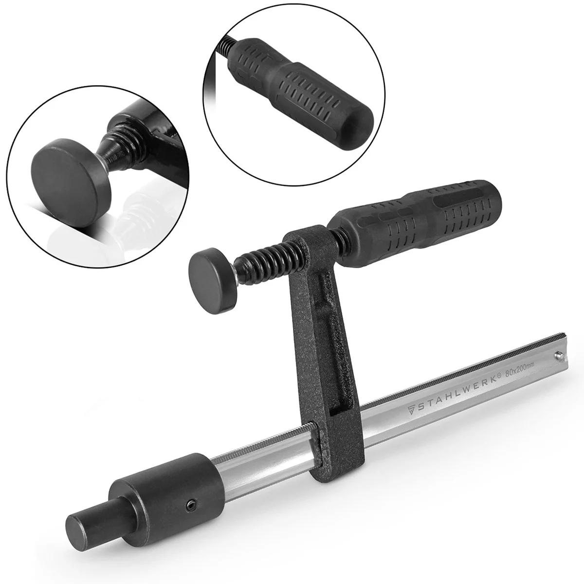 Set masă de sudură STAHLWERK | Masă robustă de sudură și asamblare 3D cu sistem de găuri D16 | Blat de lucru de 6 mm | Kit DIY într-un set cu cleme de fixare, înșurubare și prindere | 4 șuruburi de pr [10]