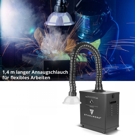 Unitate de extracție a fumului STAHLWERK FE-210 ST cu filtru triplu și sistem de extracție de 210 W [6]