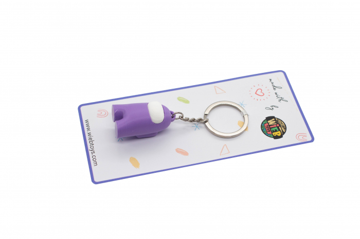 Among Us Keychain | 3D printed - violet [2]