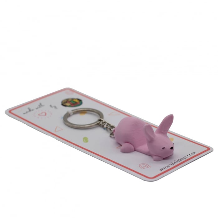 Bunny keychain & phone stand - Pink [1]