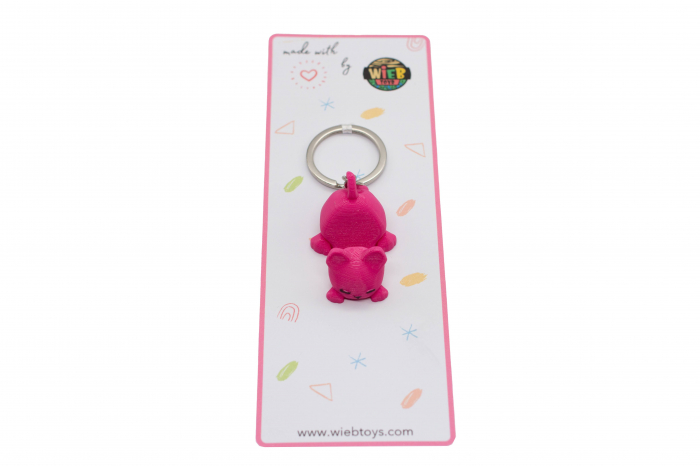 Cat keychain & phone stand - Pink [3]